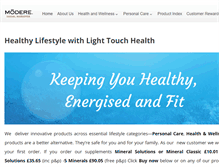Tablet Screenshot of lightouchhealthproducts.co.uk